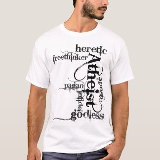 T-shirt Nuage athée de mot