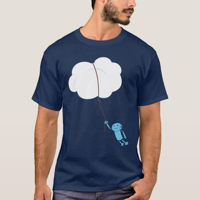 T-shirt Nuage calculant (quand les robots rêvent) (Devant)