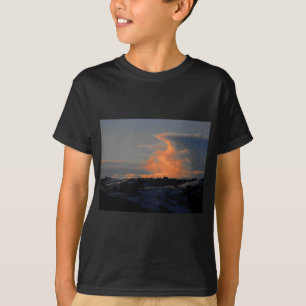 T-shirt Nuage de neige sur Newtown, Powys