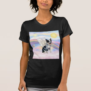 T-shirt Nuages - Ange Australian Cattle Dog - Carré
