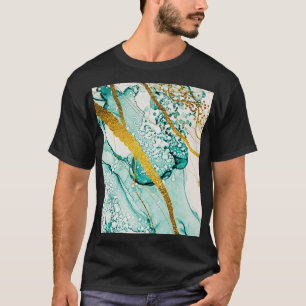 T-shirt Nuages d'art Abstraits : Encre translucide