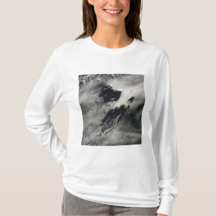 T-shirt nuages de vague et vortexes Bateau-vague-formés d