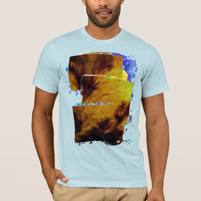 T-shirt Nuages ​​délicats - Doré (Devant)