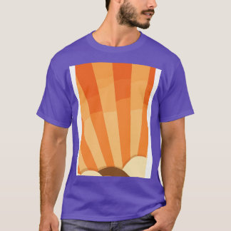 T-shirt Nuages orange 1