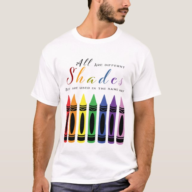 T-shirt Nuances de couleurs (Devant)