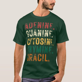T-shirt Nucléobases Biologie Enseignant Biologiste de l'AD