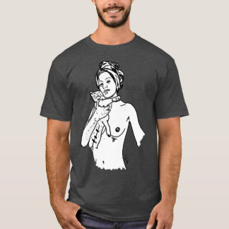T-shirt NUDEART domestiqué par le chat