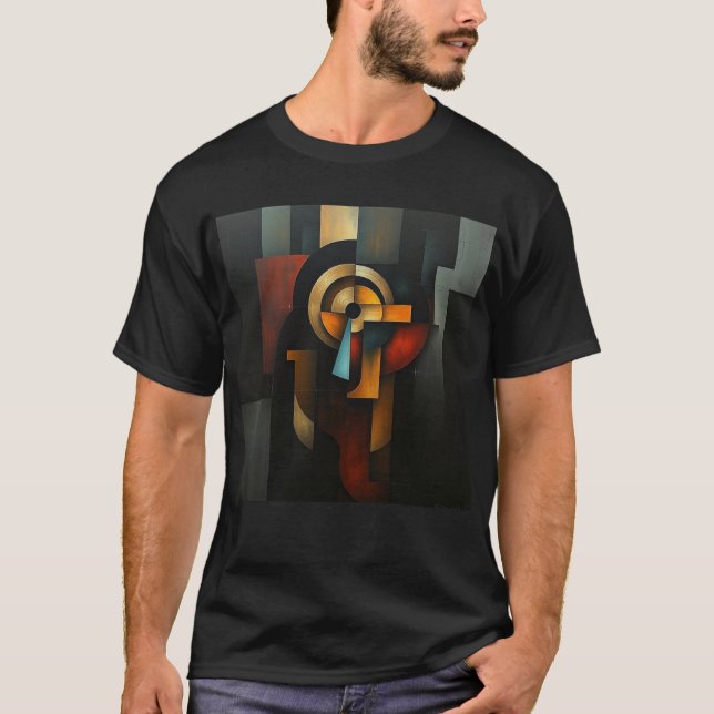 T-shirt NUES Cubist Abstract (Devant)