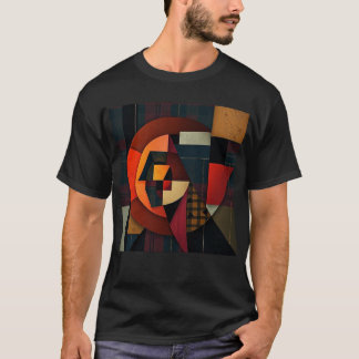 T-shirt NUES Cubist Tartan Abstract