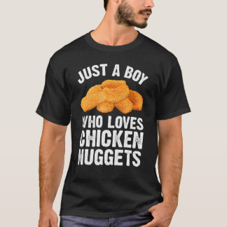 T-shirt Nugget de poulet drôle pour hommes garçons enfants