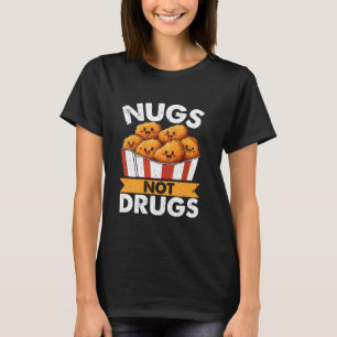 T-shirt Nuggets de poulet drôles Amour de nuggets Nourritu