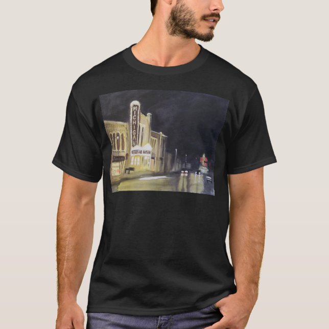 T-shirt Nuit au théâtre du Michigan (Devant)