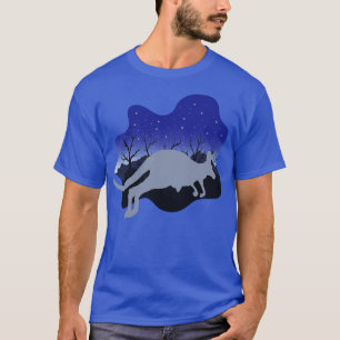 T-shirt Nuit Australie Outback Zoo Animal Kangaroo