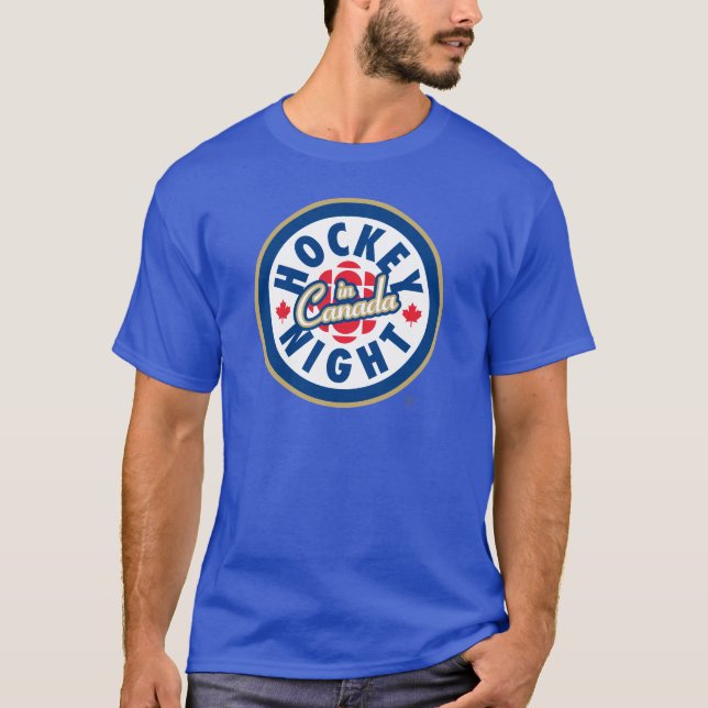 T-shirt Nuit de hockey au Canada (Devant)