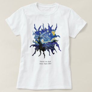 T-shirt nuit de van gogh starry 1889