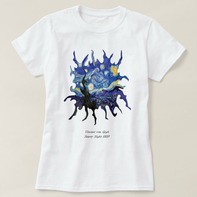 T-shirt nuit de van gogh starry 1889 (Design devant)