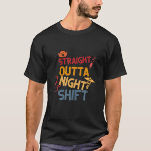 T-shirt Nuit Départ Nuit Nuit Nuit Nuit Infirmière Nour