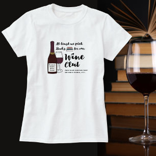 T-shirt Nuit drôle de filles de club de vin de boissons d