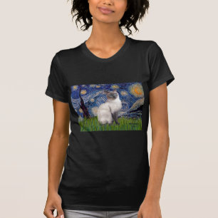 T-shirt Nuit étoilée - Siamese 24 (point bleu)