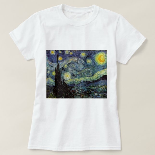 T-shirt Nuit étoilée - van Gogh (Design devant)