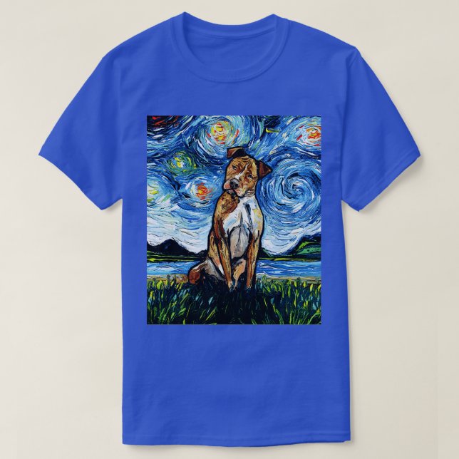 T-shirt Nuit Pitbull Brown (Design devant)