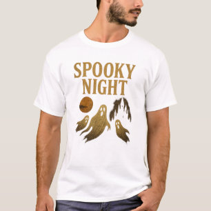 T-shirt Nuit Sombre Classique Halloween Esthétique Gothiqu