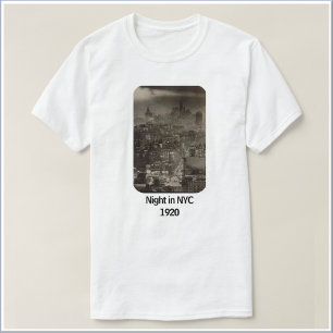 T-shirt Nuit vintage à New York 1920