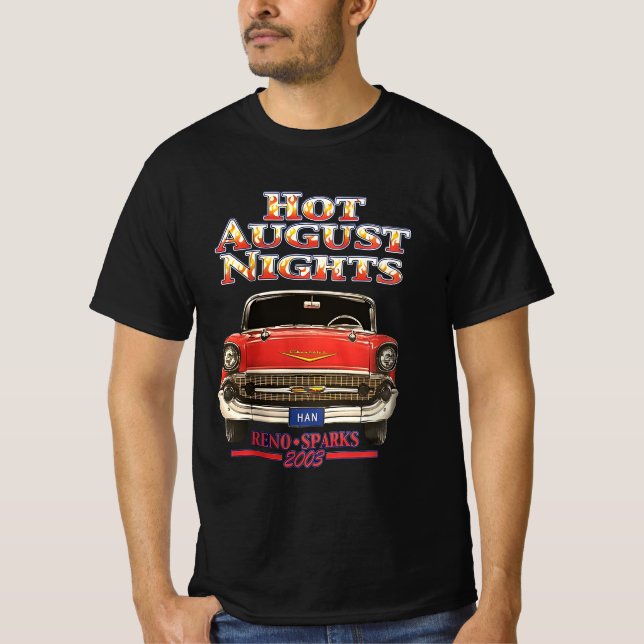 T-shirt nuits chaudes d'août (Devant)