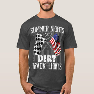 T-shirt Nuits d'été Dirt Track Lights Racing Motocross