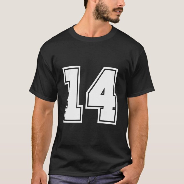 T-shirt Number 14 No Fourn 14 Jerseys Player (Devant)