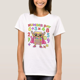T-shirt Number Day Cute Calculator Character Math T Shirt
