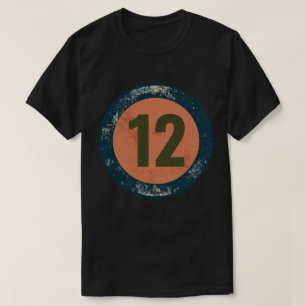 T-shirt Numéro 12 Vintage en détresse