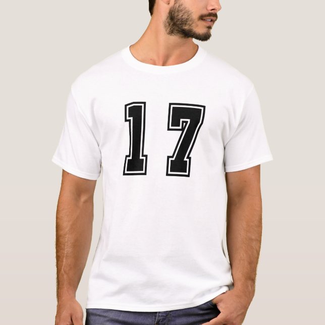 T-shirt Numéro 17 (Devant)