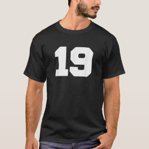 T-shirt Numéro 19 Sports Joueur Jersey 19 Ventilateur AVAN