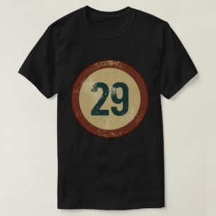 T-shirt Numéro 29 Vintage en détresse