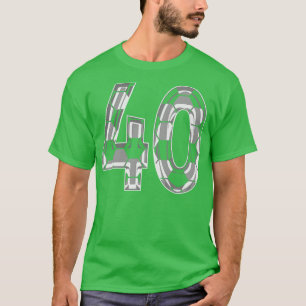 T-shirt Numéro 40 Jersey 40 Maman Joueur ventilateur