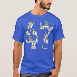 T-shirt Numéro 47 Jersey 47 Maman Joueur 1