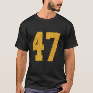 T-shirt Numéro 47 Numéro Uniform Sports Team Jersey 47e