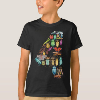 T-shirt Numéro 4 Bugs Insectes Beeltles 4 Year Old Boys Ki