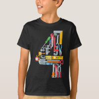 Numéro 4 Outils de construction 4 ans