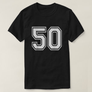 T-shirt Numéro 50 Varsity Sports Team Jersey 50e anniversa