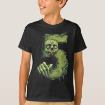 Numéro 5 Thème d'Halloween Zombie Enfants de 5 ans