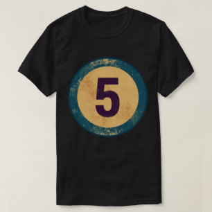 T-shirt Numéro 5 Vintage en détresse