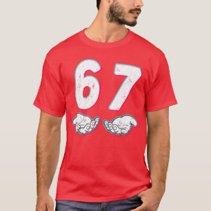 T-shirt Numéro 67 Correspondant Six Sept 6 7 Mème 67 Hallo