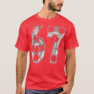 T-shirt Numéro 67 Jersey 67 Maman Joueur ventilateur