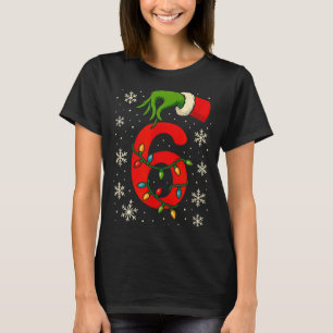 T-shirt Numéro 6 correspondant à six sept mème Noël garçon