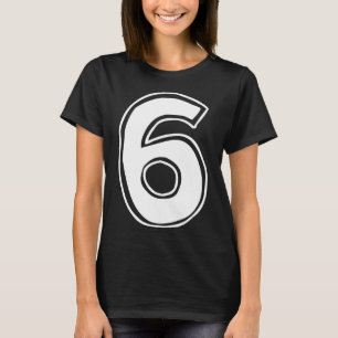 T-shirt Numéro 6 Six Sept 6 7 Mème 67 Drôle 6ème Anniversa