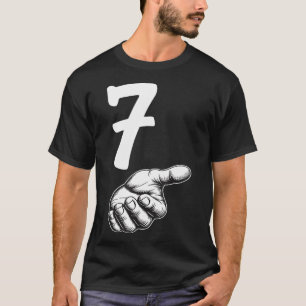 T-shirt Numéro 7 Duo correspondant 67 Mème Génération Alph