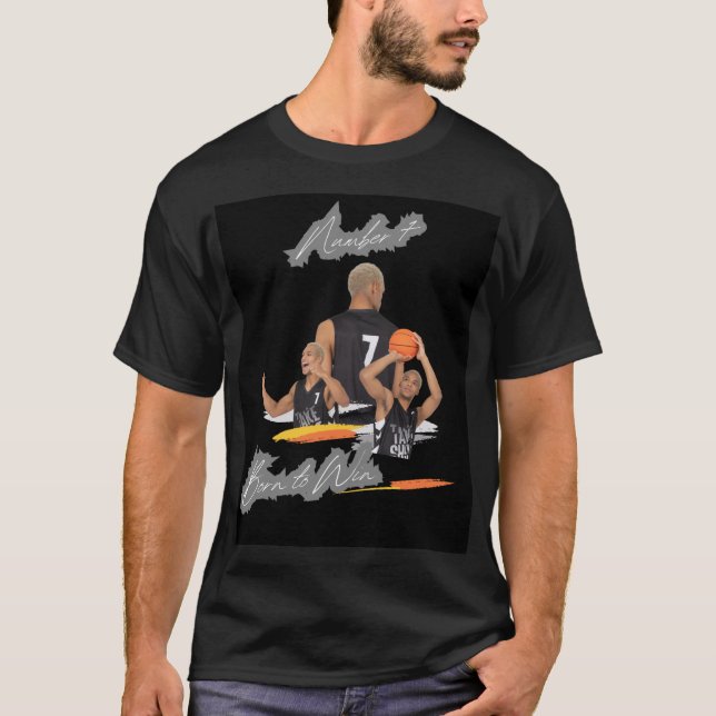 T-shirt Numéro 7 : Né pour gagner - Basketball Champion De (Devant)