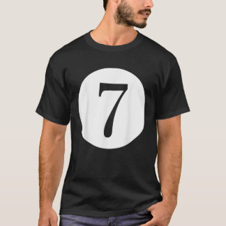 T-shirt Numéro 7 pour Adultes Enfants Numéro de famille Ch